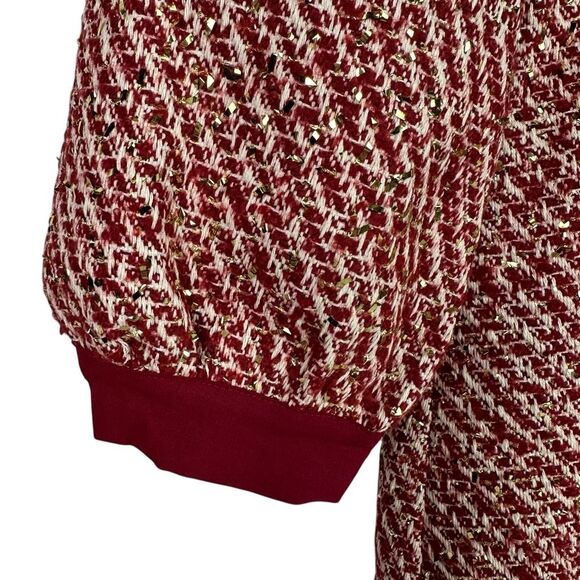 Shop the Mint Tweed Dress size Medium Red White - Picture 7 of 11